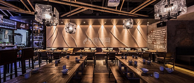 成都特幕烤肉店大廳布置效果圖