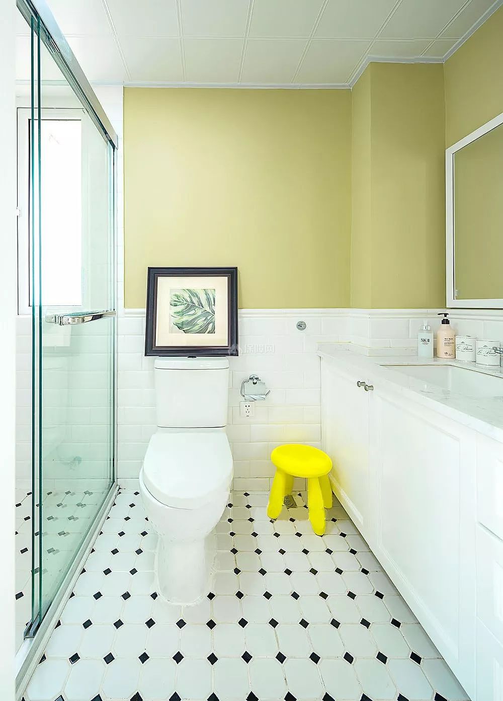 130㎡美式风格三居浴室设计效果图