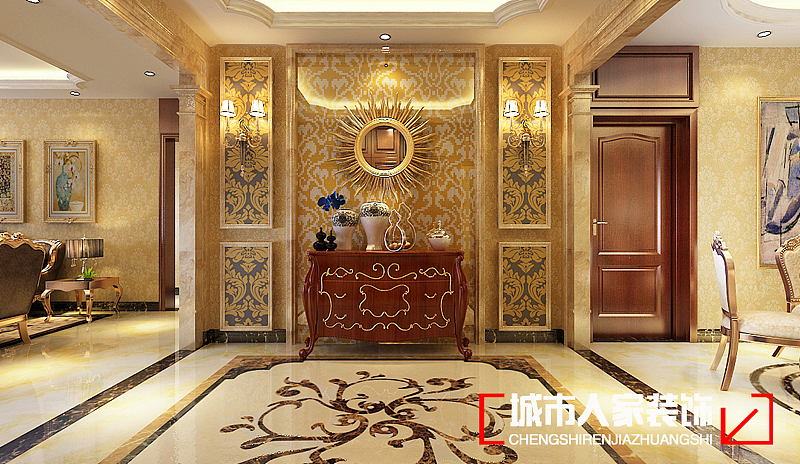 中澳花园100平米欧式设计风格