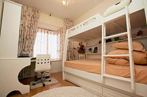 地中海风格儿童房双人床设计