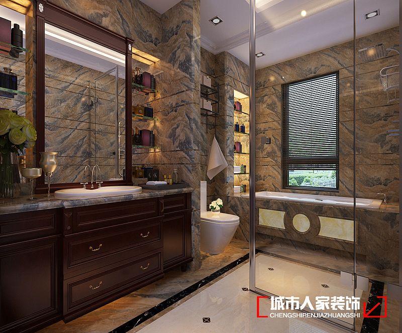 阳光翡丽湾340平米美式设计