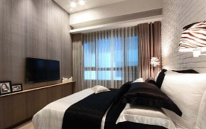 混搭清新森林系裝修臥室圖