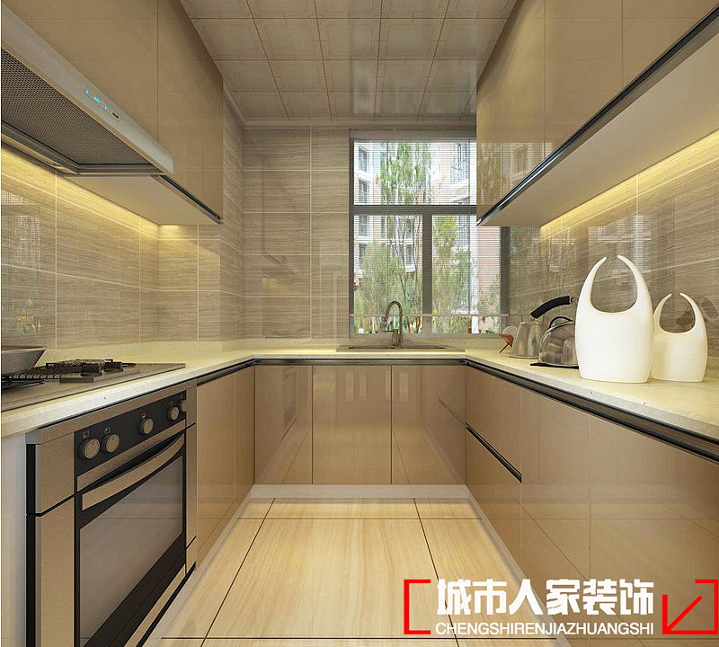 丰庆佳苑100平米现代简约风格装修设计
