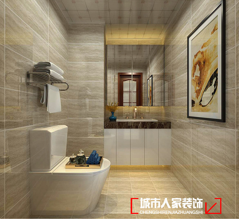 A+5米4小区90平米现代简约风格装修设计
