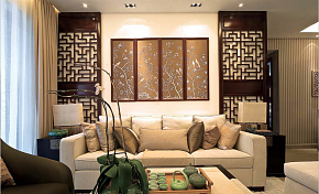古典韵味中式客厅沙发效果图
