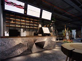 小而美餐飲店裝修設計六
