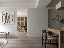 灰色极简住宅设计效果图
