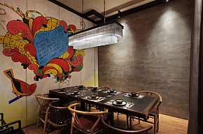 花椒遇見(jiàn)辣椒餐廳效果圖四