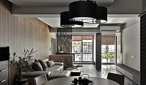 89平舒适现代风格设计客厅图