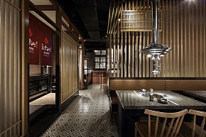 漢拿山韓式烤肉店設(shè)計(jì)案例一