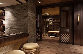太合川料理店效果圖案例二