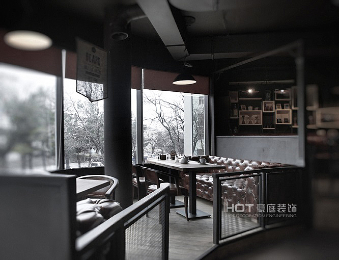美式工业风酒吧设计效果图