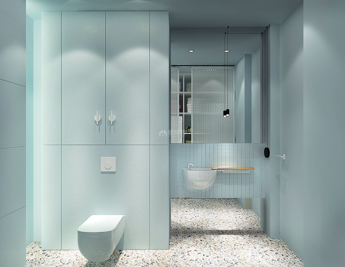 78平现代温馨公寓卫生间设计