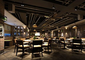 長(zhǎng)沙憶食間餐廳裝修效果圖一