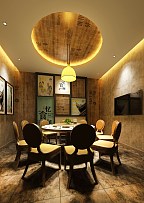 长沙忆食间餐厅装修效果图六