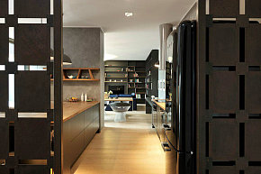 东南亚现代三居室开放式厨房设计