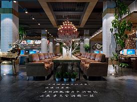 河北鐵瓷網(wǎng)絡(luò)咖啡廳效果圖三