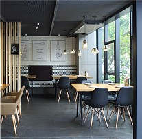 老板很二餐廳裝修效果圖一