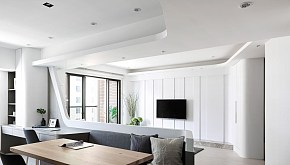 97平舒適現(xiàn)代簡約餐廳效果圖