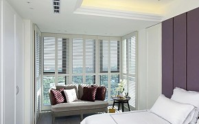 96平简约混搭风卧室效果图
