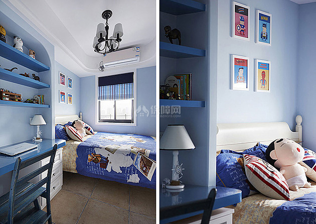 两室两厅地中海风设计效果图之儿童房