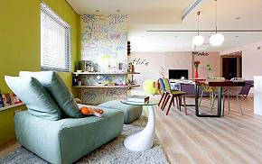 北欧简约创意三居室书房设计效果图
