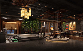 成都問鼎中式餐廳效果圖