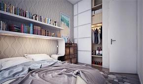 创意十足单身公寓效果图之卧室