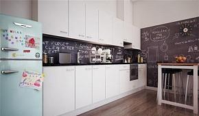 创意十足单身公寓效果图之大大的厨房