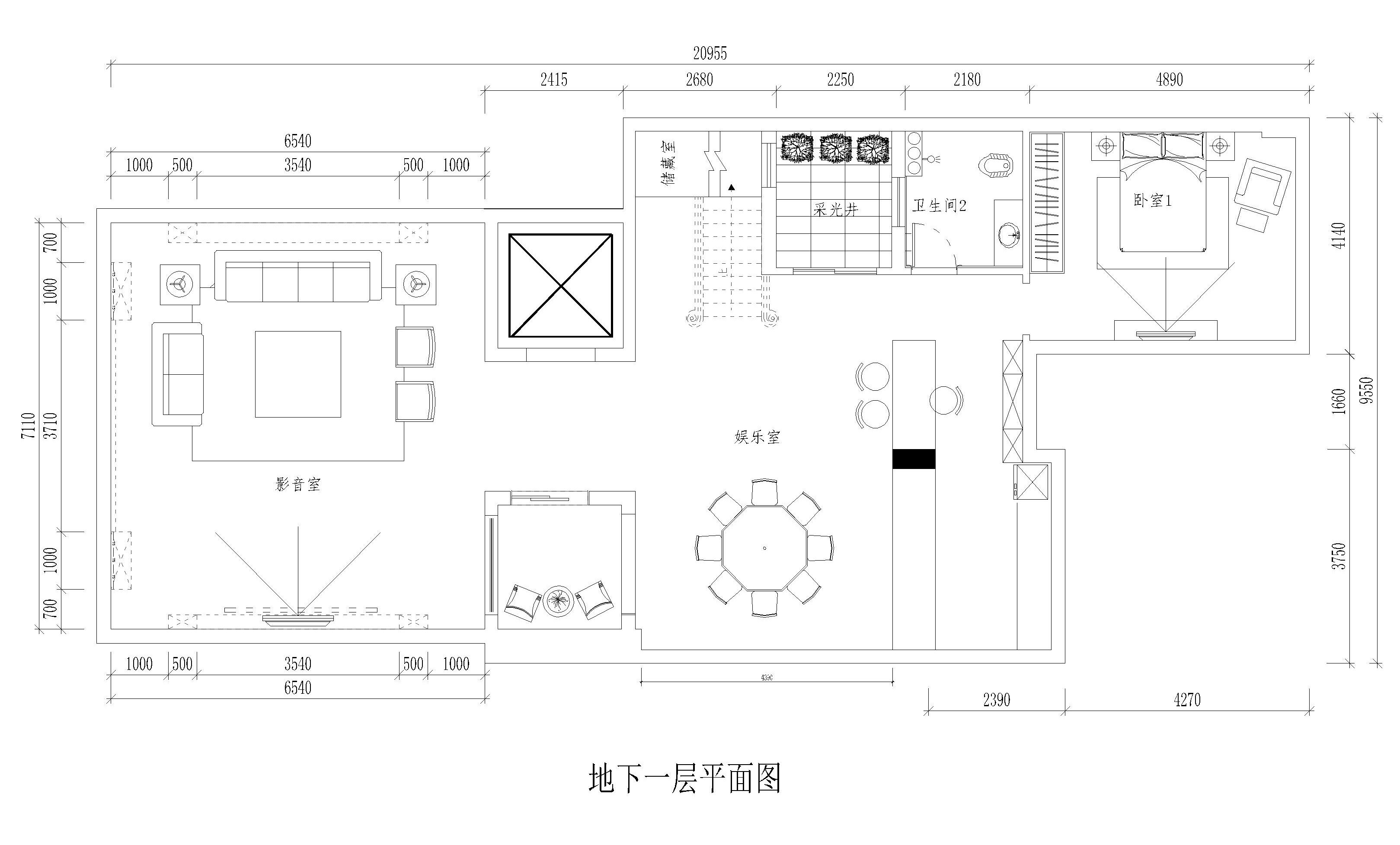 地下室平面布置图