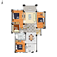 简约素雅四居室效果图之户型设计图