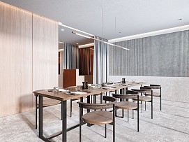 極簡風格餐廳效果圖賞析