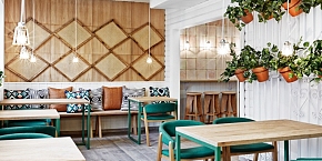 挪威田园风格餐厅装修案例