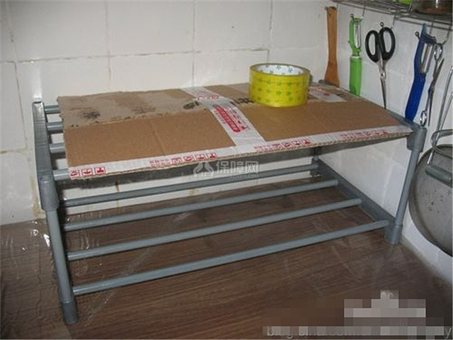 怎么自制厨房小储物架