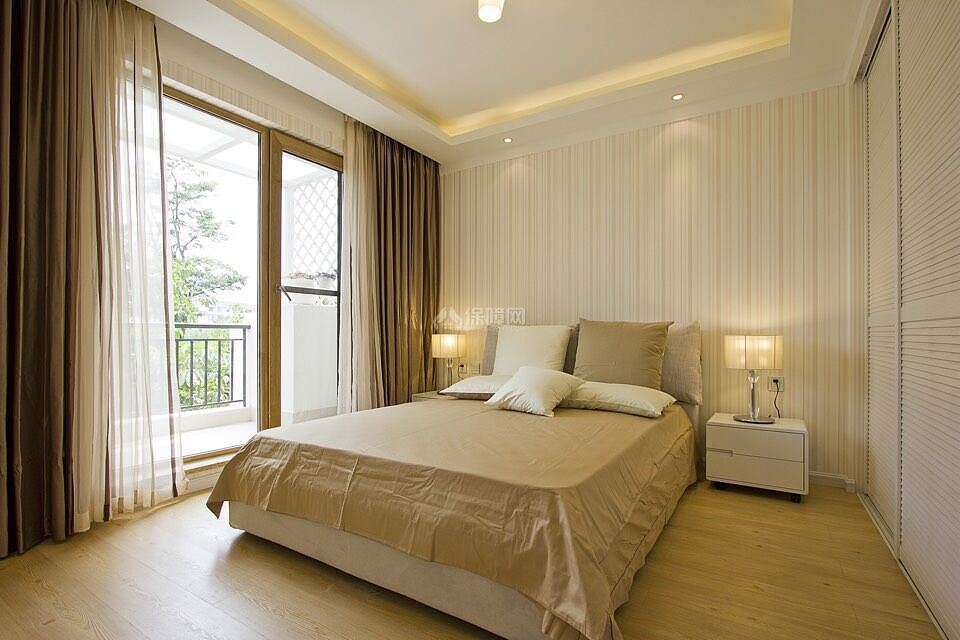 125平复式现代简美风格装修—卧室