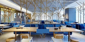 资阳高端餐饮餐厅设计效果图案例