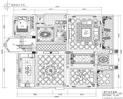 中法混搭独栋别墅一楼户型图