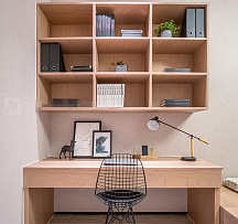89㎡现代简约三居书房书桌设计效果