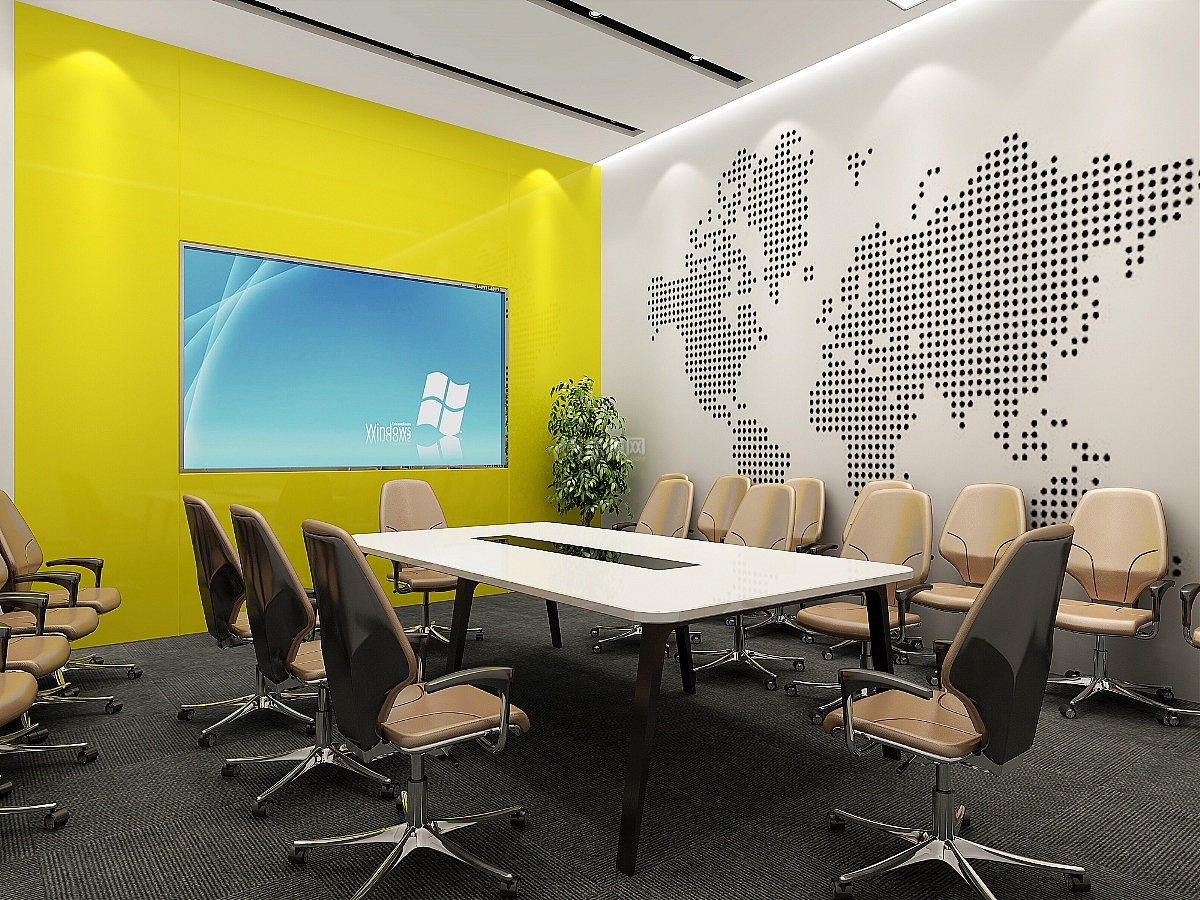 大黄蜂办公室之会议室装修设计效果图