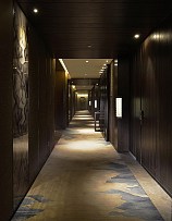 华邑酒店客房走廊设计效果图