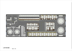 蒸汽犀牛上地店之二層平面圖