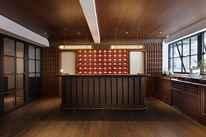 香港芬名酒店之接待區(qū)裝修設(shè)計(jì)效果圖