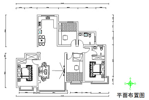 127㎡新古典三居平面布置图