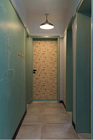 89㎡自然现代两居之房间走廊墙面装饰效果图