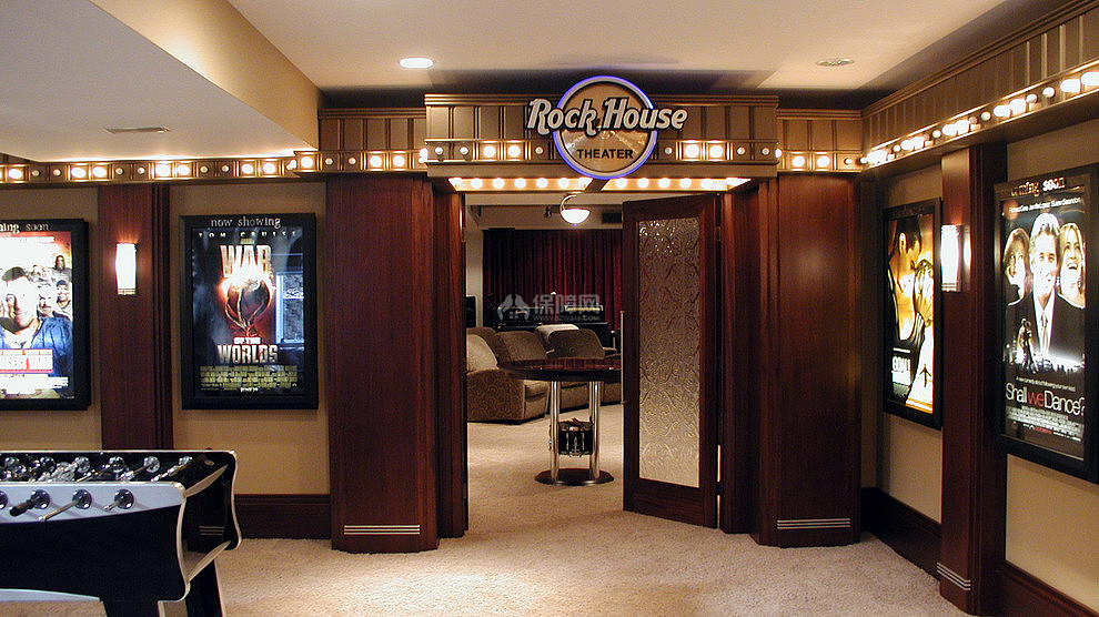 rock house电影院之入口处招牌设计效果图