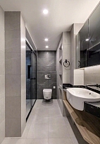 138㎡新中式三居之卫生间装修设计效果图