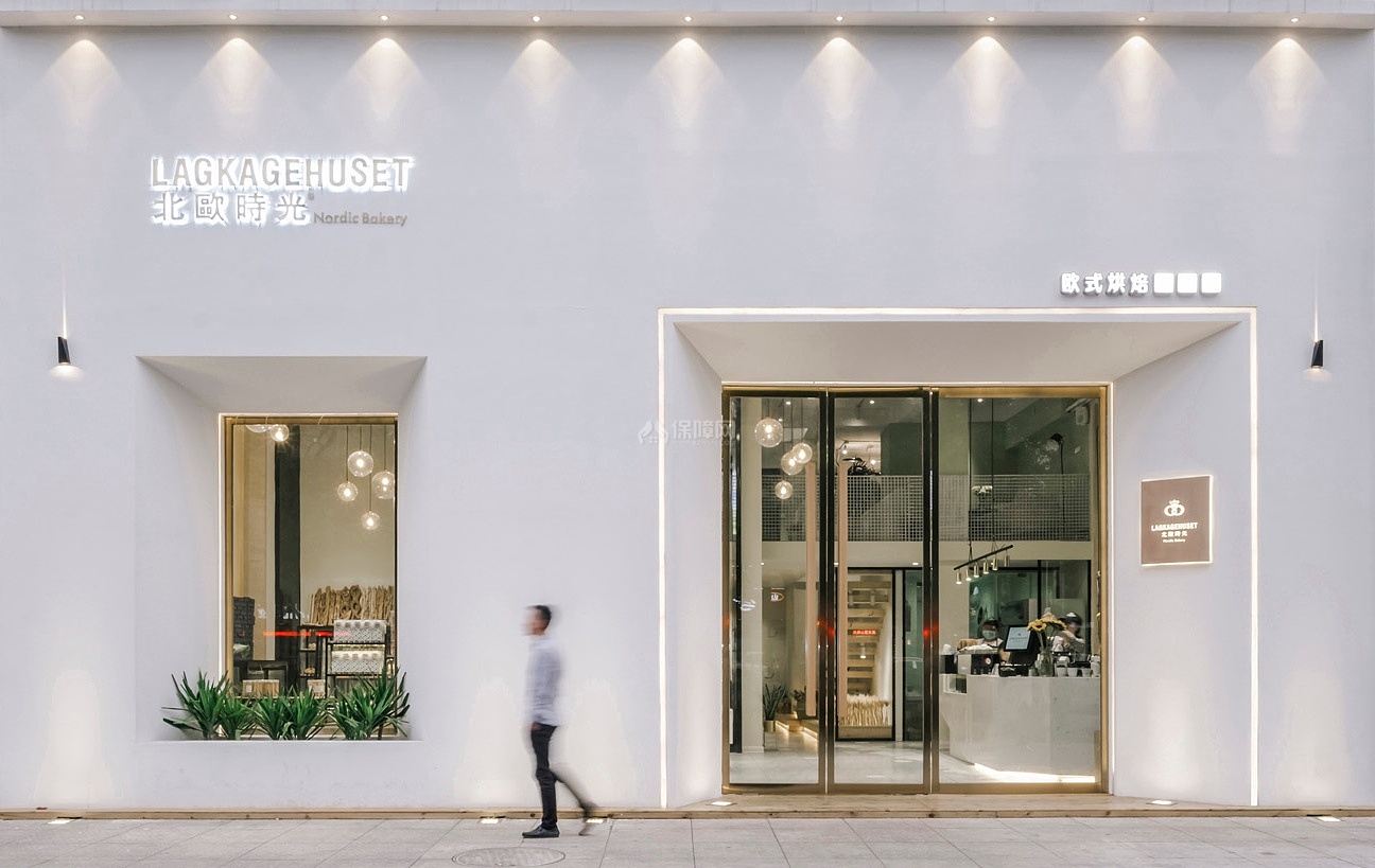 北歐時光烘焙店之外觀裝修設計效果賞析