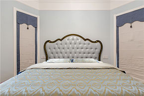 140㎡美式轻奢两居之卧室床布置效果赏析
