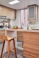 129㎡北欧风三居之开放式厨房装潢设计效果图