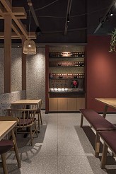 云味馆汇一城店之碗摆放台设计效果图